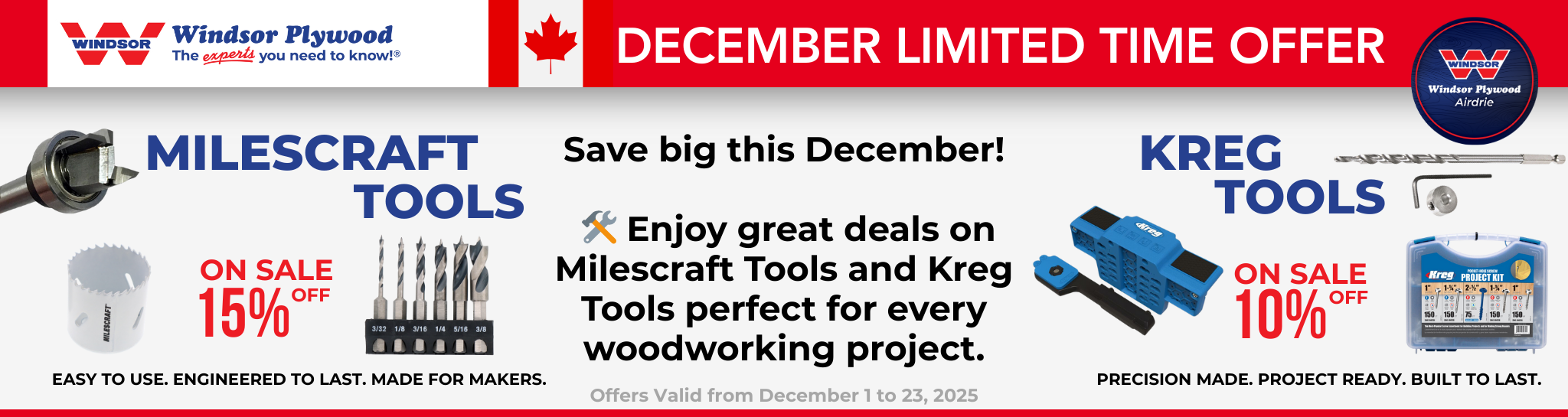 DECEMBER 2025 LIMITED TIME OFFER WINDSOR PLYWOOD AIRDRIE