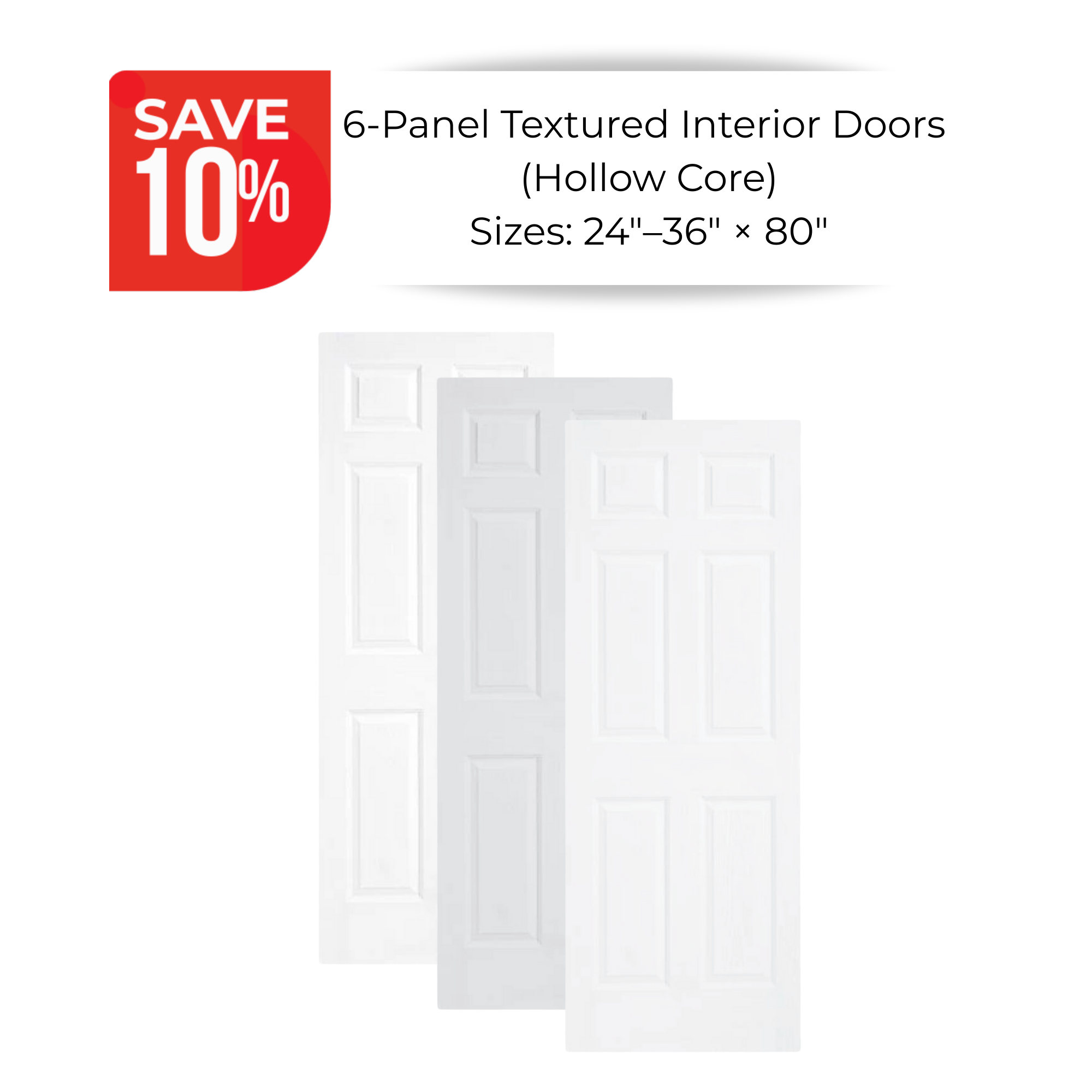 Sale Masonite Classic 6 Panel Textured Moulded Panel Interior Door Masonite Lisbon 2 Panel Shaker Interior Door