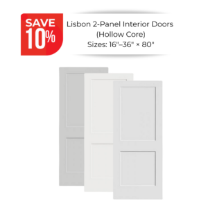 Masonite Lisbon 2 Panel Shaker Interior Door