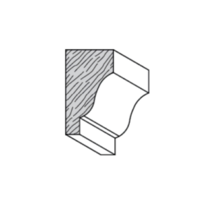 3/4" x 1-1/4" Oak Crown Moulding