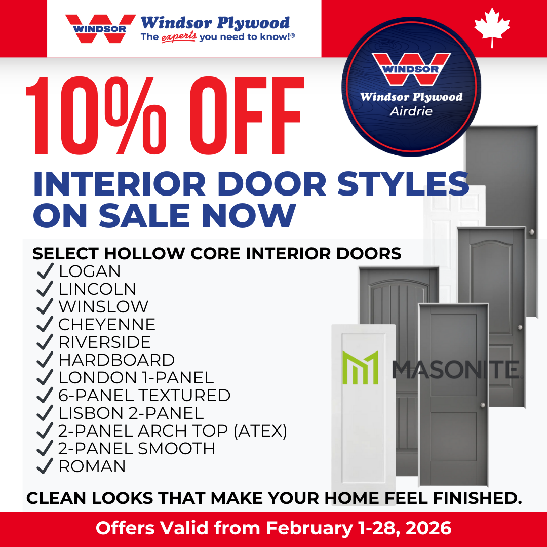 Windsor Plywood Airdrie Sale