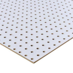 3/16" 4'x8' Pegboard One Side White