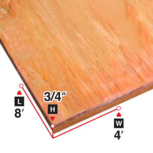3/4" 4'x8' Fir Plywood Fire Rated 30 Minutes