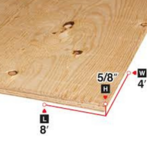 5/8" 4'x8' Spruce Plywood Standard